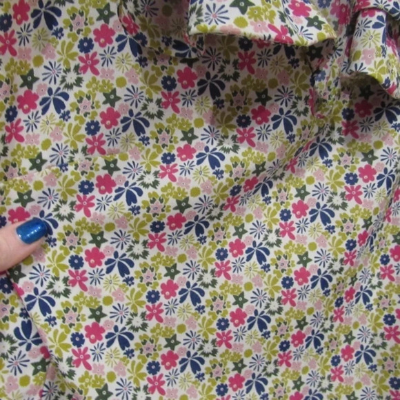 Liberty of London Target Floral Keyhole Top Size XS EUC - Picture 2 of 3
